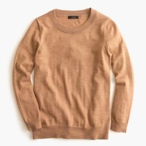 Jcrew crewneck sweater in camel M